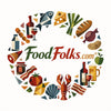 Logo of Food Folks with food-themed icons on a white background