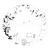 Black geometric shapes on a white background